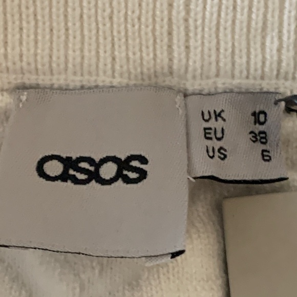 ASOS Ivory Cable Knit Pencil Skirt - Picture 3 of 14
